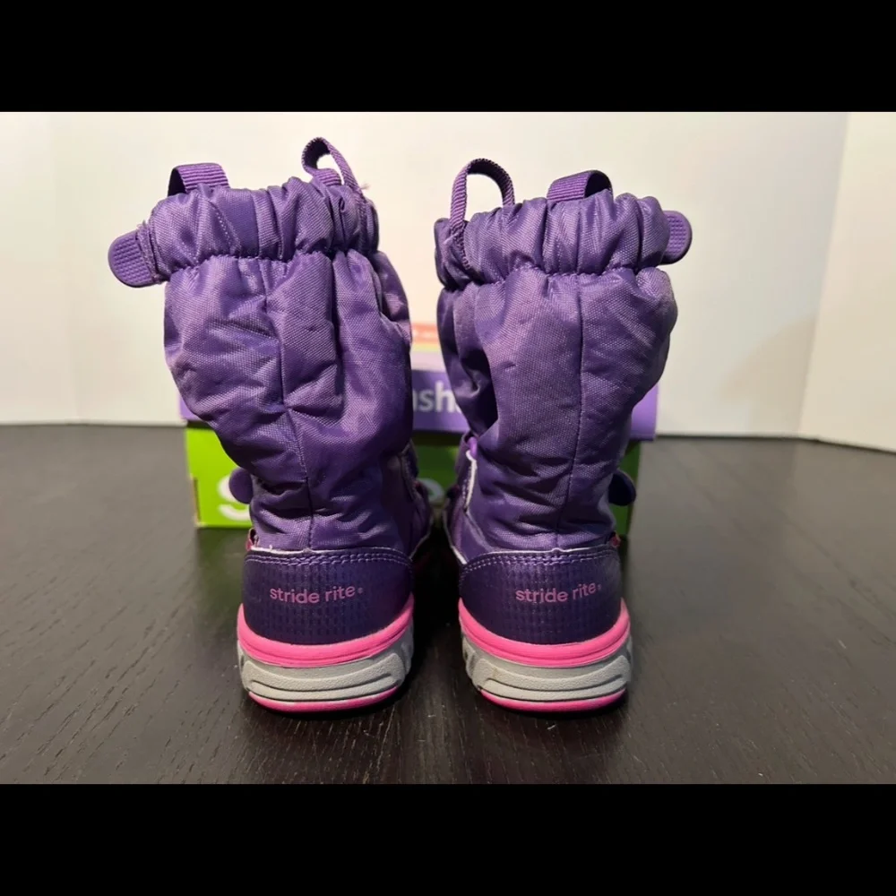 Stride Rite Made2Play Insulated Sneaker Snow Boots Purple Toddler Girls 6M